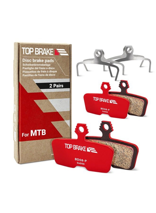 TOP BRAKE 2 Pairs Disc Bike Brake Pads for AVID SRAM Code R/RE/RSC, Guide RE for MTB,Cross country BD08-P - Image 1