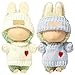 SHUOXUKE 2 Sets for Clothes 17cm15cm Outfits 4 Pieces Accessories Handcrafted Crochet Doll Clothes for Fashion Designer Ropa Collection with Hats Sweater BlueWhite - Image 2
