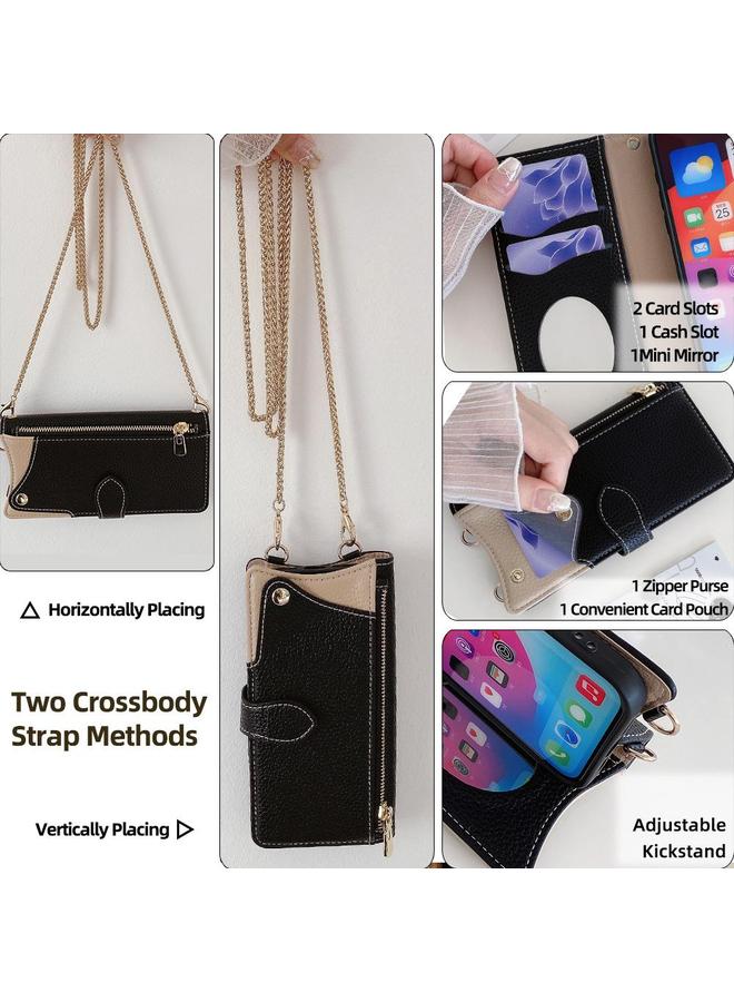 S-TOP Case For Samsung Galaxy A35 5G Crossbody Chain Fishtail Litchi Leather Phone Case - Image 5