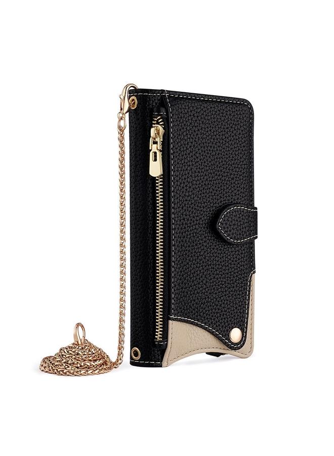 S-TOP Case For Samsung Galaxy A35 5G Crossbody Chain Fishtail Litchi Leather Phone Case - Image 2