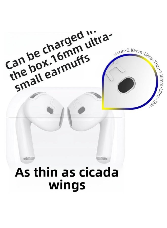 Generic - Suitable For Apple's 4th Generation Earphone Cover AirPods4 Generation Earmuffs Ultra-thin Non-slip Anti-scratch Silicone Protective Cover In Stock-Color: Pair-Applicable Models:Airpods 4th Generation Anti-slip Earmuffs - Image 1