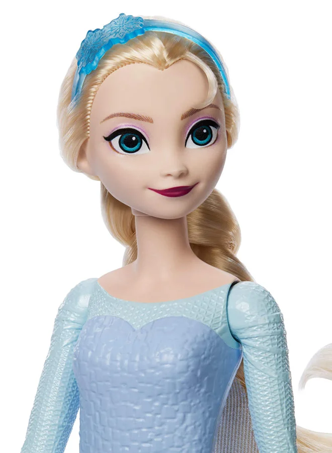 Disney FROZEN Frozen Elsa Fashion Doll Set, Spin & Reveal with 11 Surprises Including 5 Accessories, 5 Stickers & Play Scene, Inspired by Disney Movie