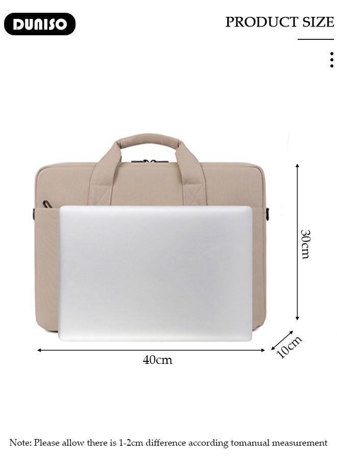DUNISO 15.6 Inch Laptop Bag Lightweight Computer Bag Travel Business Handbag Briefcase Water Resistance Shoulder Messenger Bag for Men and Women Work Office - Image 2