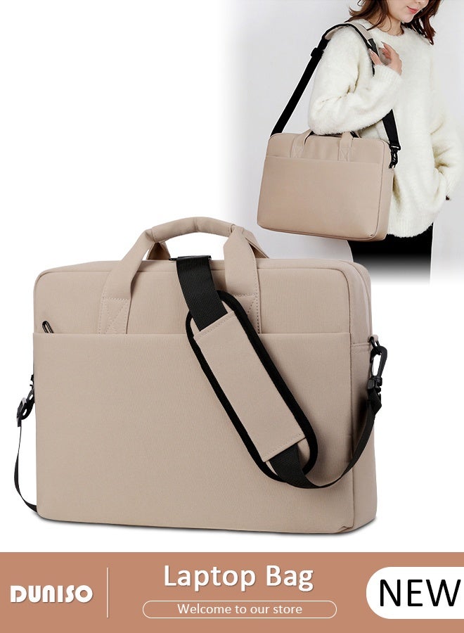 DUNISO 15.6 Inch Laptop Bag Lightweight Computer Bag Travel Business Handbag Briefcase Water Resistance Shoulder Messenger Bag for Men and Women Work Office - Image 1