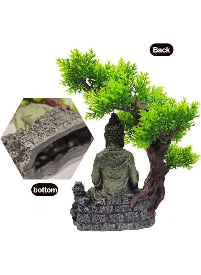 ديكورات تماثيل بوذا في حوض السمك، ديكورات أحواض الأسماك القديمة - Image 3