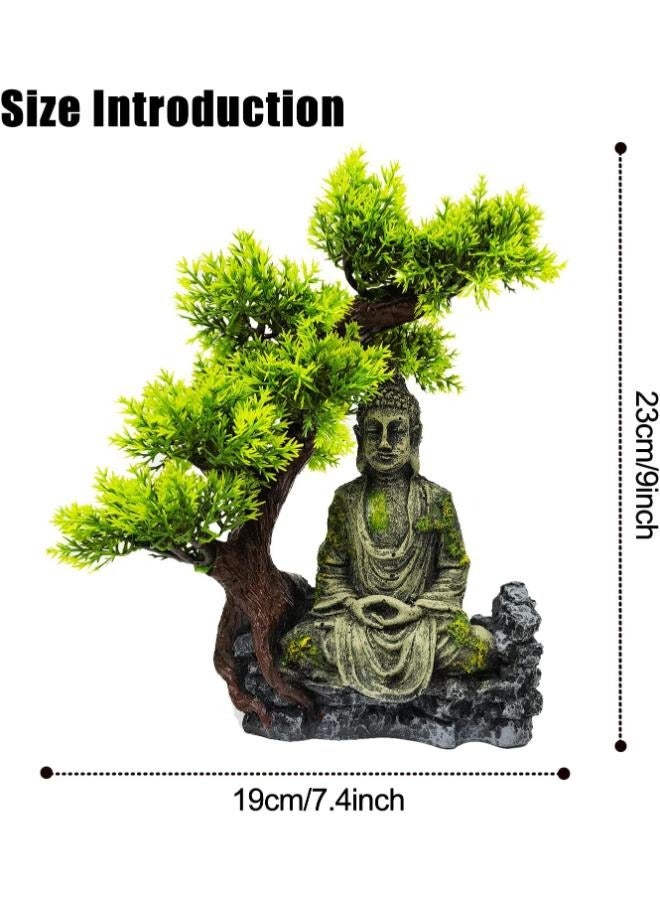 ديكورات تماثيل بوذا في حوض السمك، ديكورات أحواض الأسماك القديمة - Image 4