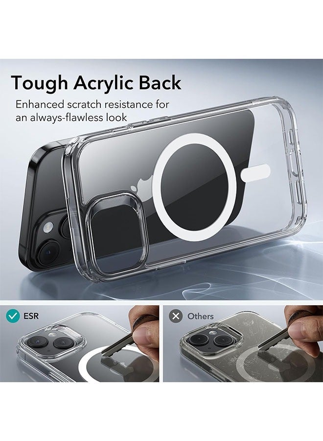 اي فون 14 زائد حالة الهاتف ، ومكافحة الأصفر ، ومكافحة الصفر مرة أخرى ، تنطبق على اي فون 14 زائد حالة الهاتف المغناطيسي ، شفافة - Image 5