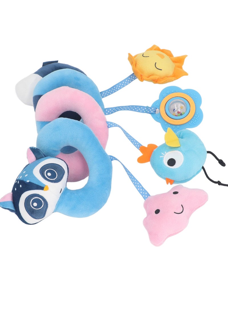 Velaurs Animal Bed Around Baby Stroller Hanging With Noise Paper Baby Toy Bed Hanging Fox  - Image 2