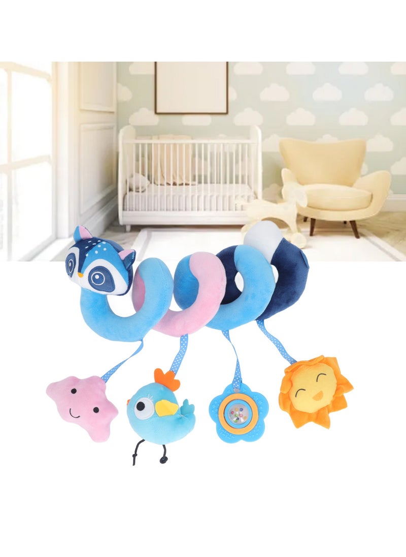 Velaurs Animal Bed Around Baby Stroller Hanging With Noise Paper Baby Toy Bed Hanging Fox  - Image 4