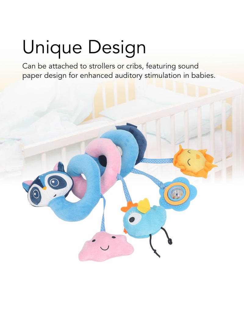 Velaurs Animal Bed Around Baby Stroller Hanging With Noise Paper Baby Toy Bed Hanging Fox  - Image 5