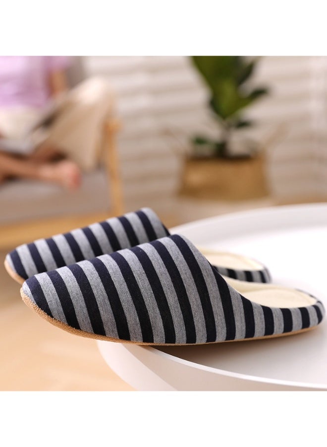 OUTAD Winter Cozy Household Cotton Slippers Noise-Free Soft Bottom Non-Slip Indoor Floor Slippers - Image 2