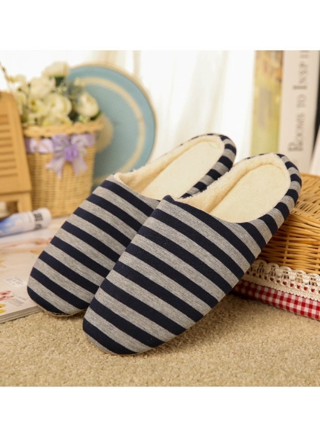 OUTAD Winter Cozy Household Cotton Slippers Noise-Free Soft Bottom Non-Slip Indoor Floor Slippers - Image 1