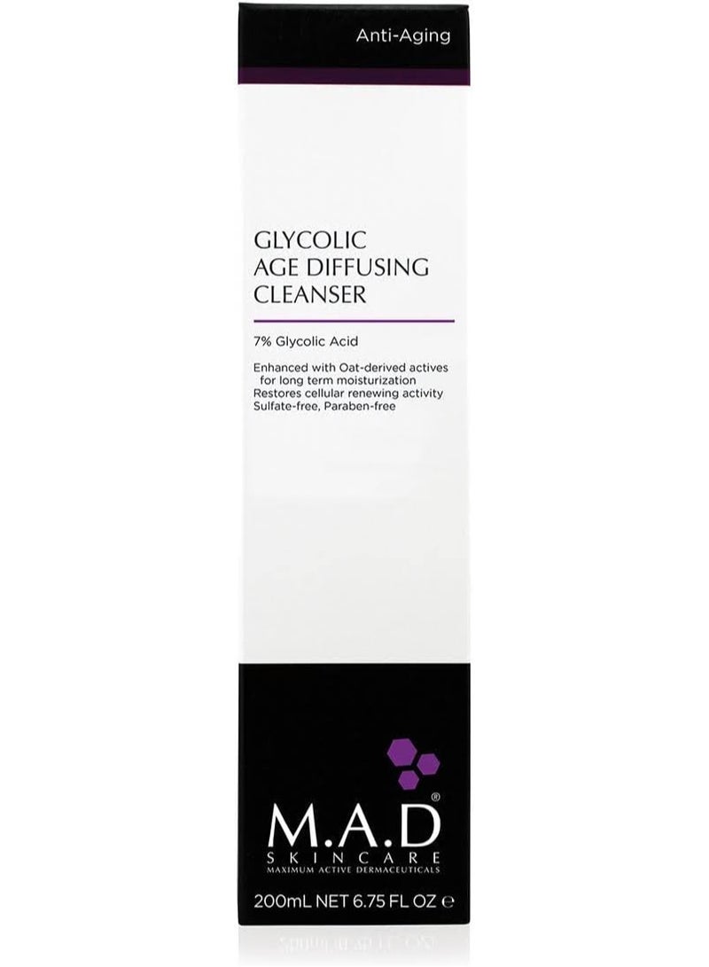 م.اد. سكن كير منظف ​​جليكوليك مضاد للشيخوخة 6.75 أونصة سائلة، 200 مل - Image 2