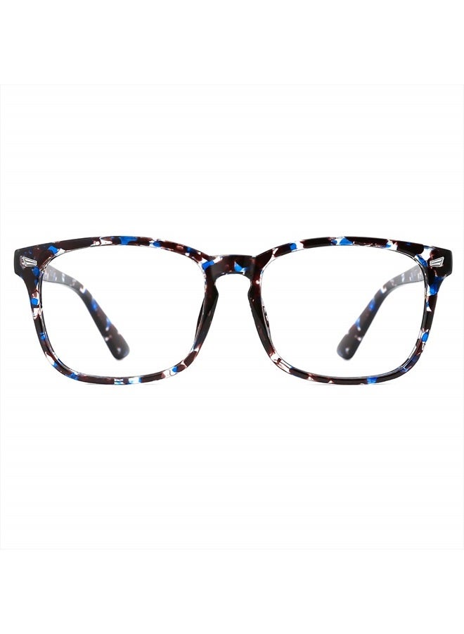 TIJN Blue Light Blocking Glasses for Women Men Clear Frame Square Nerd Eyeglasses Anti Blue Ray Computer Screen Glasses - Image 1