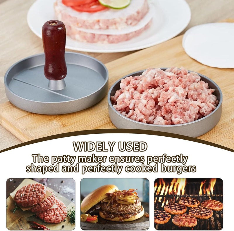 ALKAYAN Hamburger Press, Smash Burger Press, Aluminium Burger Patty Press, Patty Make... - Image 5