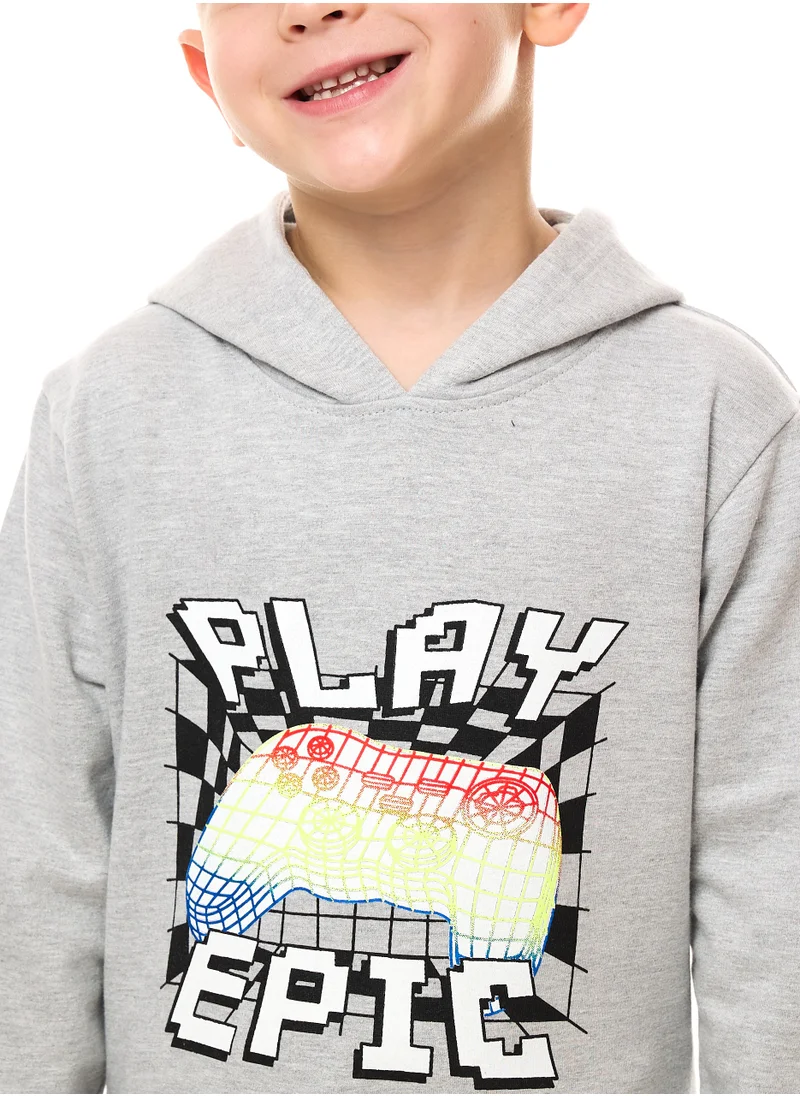 victor and jane Boys' Hoodie (2 - 8yrs) Grey