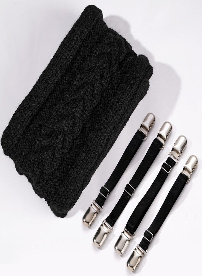 Moon Wood Women's Thigh High Socks Extra Long Winter Stockings Thick Cable Knitted Socks Over Knee Leg Warmers - Image 5