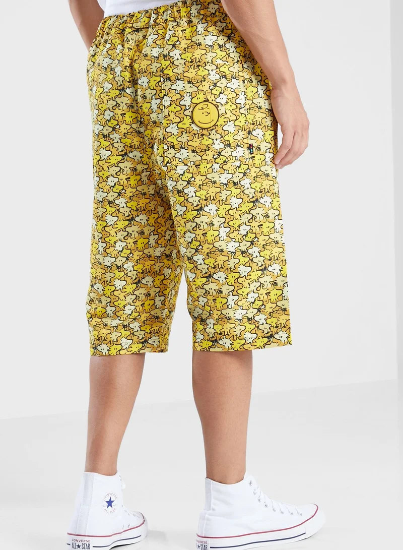 CONVERSE Peanuts Shapes Long Shorts