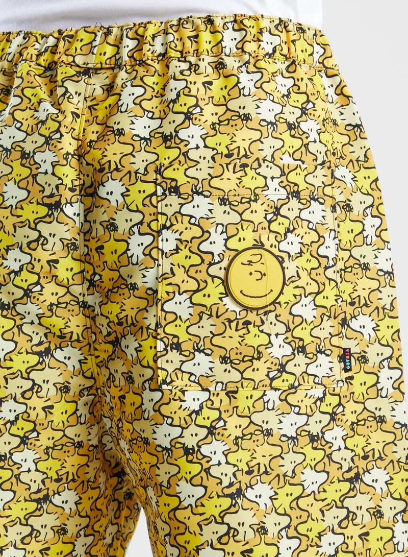 CONVERSE Peanuts Shapes Long Shorts