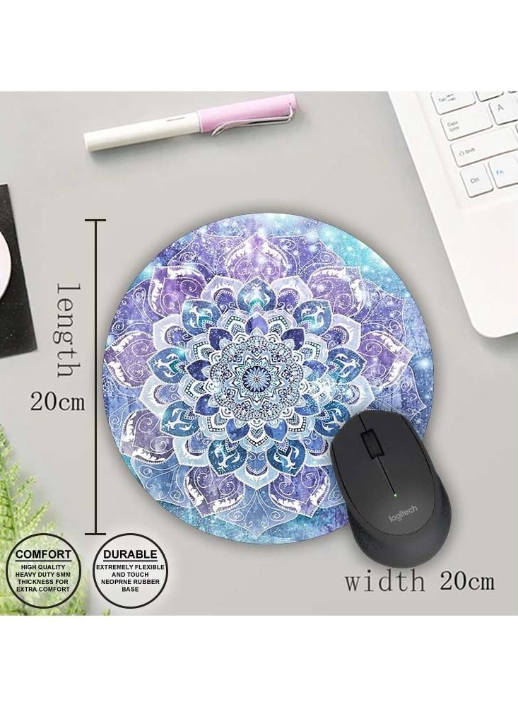 Protective Printed Mouse Pad Round - Image 1