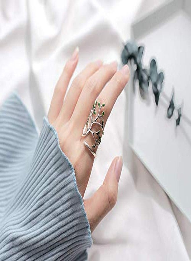Helen de Lete Innovative The Tree Of Life Sterling Silver Open Ring for Both Women and Men - Image 2