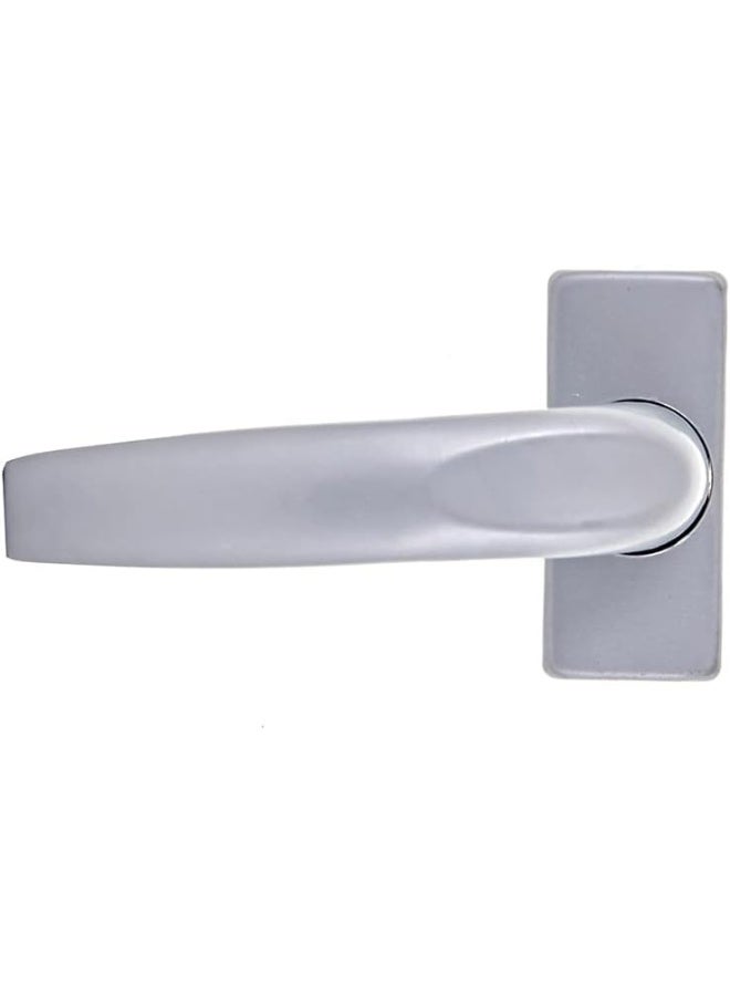 HASANAT ESSENTIALS مقابض أبواب الألمنيوم الأساسية 2 ثقب عمود مكتب مسبق الصنع حمام أنيق حديث مجموعة مزدوجة (أبيض) - Image 4