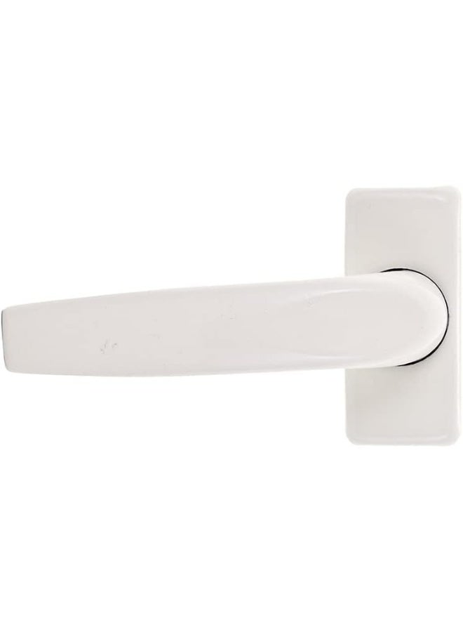 HASANAT ESSENTIALS مقابض أبواب الألمنيوم الأساسية 2 ثقب عمود مكتب مسبق الصنع حمام أنيق حديث مجموعة مزدوجة (أبيض) - Image 1