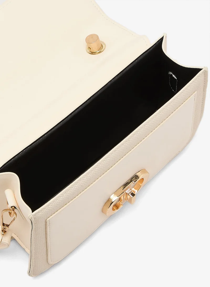 Khizana Gold Shimmer Detail Top Handle Satchel for Women | Best Price UAE