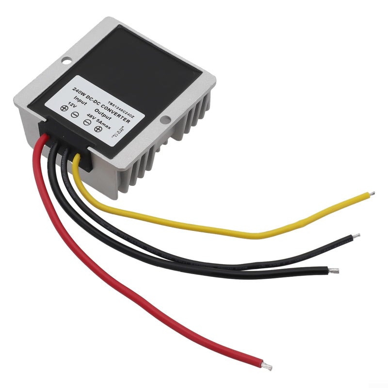 محول تعزيز من DC12V إلى 48V 5A 240W، وحدة منظم جهد تصعيدي بكفاءة 96%، مقاوم للماء بمستوى IP68، مع حماية من ارتفاع درجة الحرارة للمركبات - Image 3