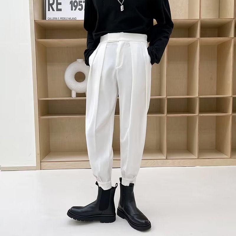 Casual Loose Wide Leg Pants White - Image 1