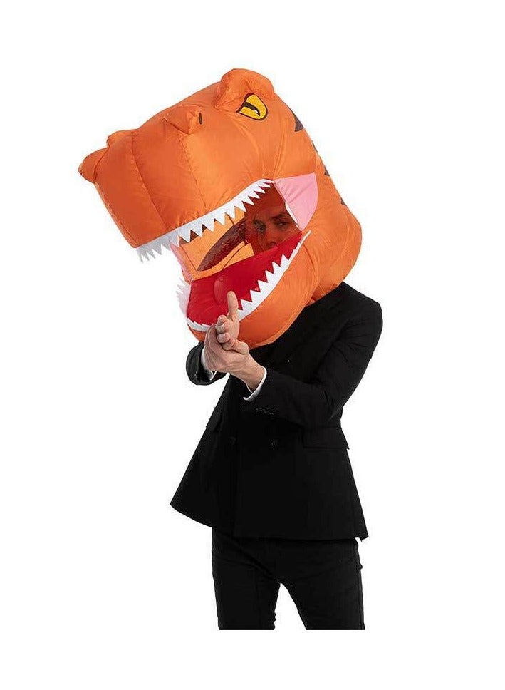 general Dinosaur Inflatable Headgear Party Gathering T-Rex Mask Inflatable Prop - Image 5