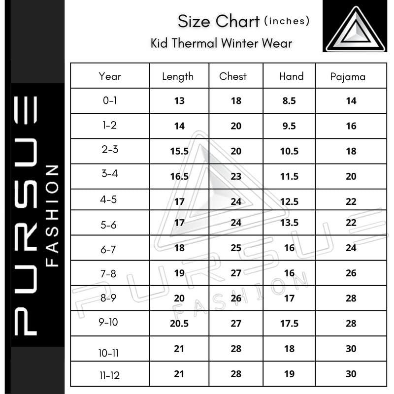 PURSUE FASHION Unisex Kids Winter Wear Fleece Thermal Innerwear Top & Full Pant Woolen Warmer Combo Set for Girls Boys, Kids Unisex Body Warmer Thermal (Set of 3) (Design 4) - Image 2