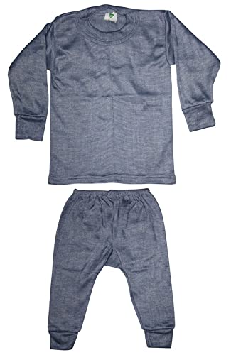 PURSUE FASHION Unisex Kids Winter Wear Fleece Thermal Innerwear Top & Full Pant Woolen Warmer Combo Set for Girls Boys, Kids Unisex Body Warmer Thermal (Set of 3) (Design 4) - Image 5