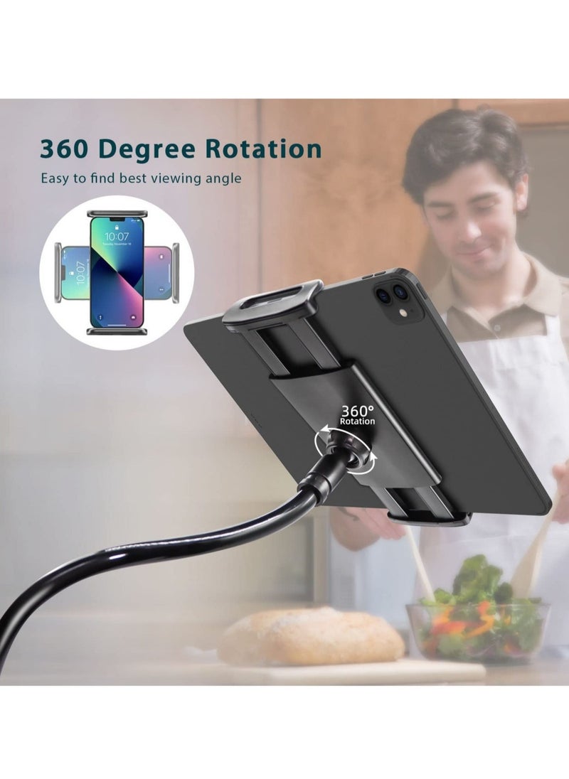 ELTRAZONE Universal Tablet Mount Holder 360 Flexible Lazy Arm Holder Clamp Mount Bracket Bed for 4"-10.6" iPad Air Pro mini, Samsung, Huawei Tab - Image 4