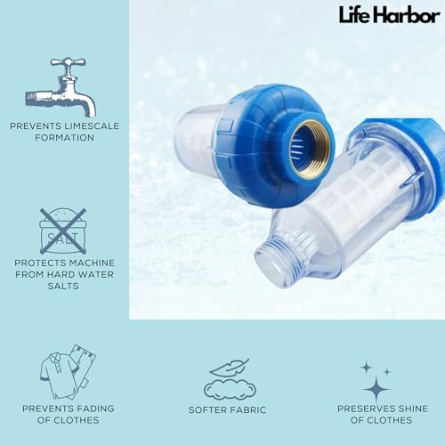 Lifeharbor Life Harbor Universal Washing Machine Water Filter & Softener – Fits Front & Top Load (LG, IFB, Whirlpool, Samsung) - Image 2