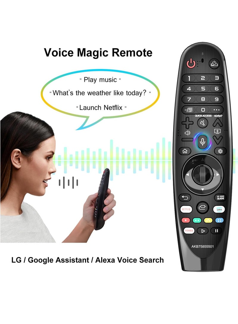 ELTRAZONE Replacement for MR20GA LG Magic Remote Control for 2017-2024 LG Smart TV, Magic Remote Control with Voice and Air Mouse Function for LG Voice Magic Remote with battery - Image 4