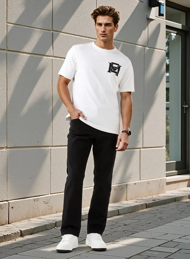 إمبيرور تيشيرت إمبراطور بطبعة ورقبة دائرية