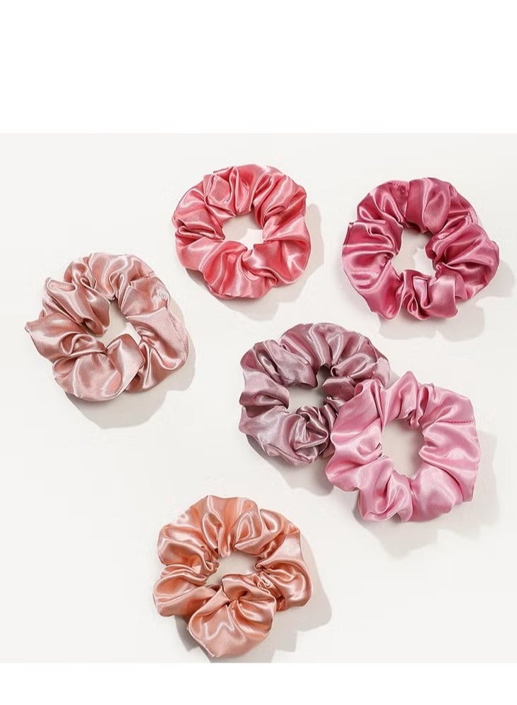 12-Piece Satin Hairbands Women Soft Elastic Hairbands Damage-Free Ponytail Holder Rubber Band Hair Accessories Gifts for Women Teenage Girls - Image 2