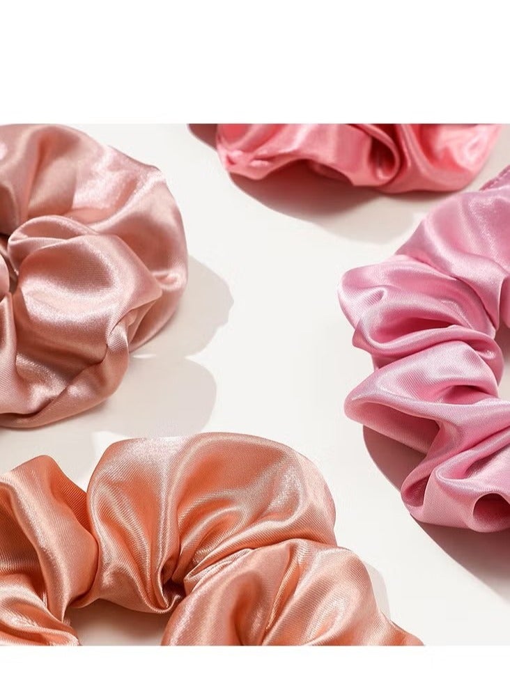 12-Piece Satin Hairbands Women Soft Elastic Hairbands Damage-Free Ponytail Holder Rubber Band Hair Accessories Gifts for Women Teenage Girls - Image 5