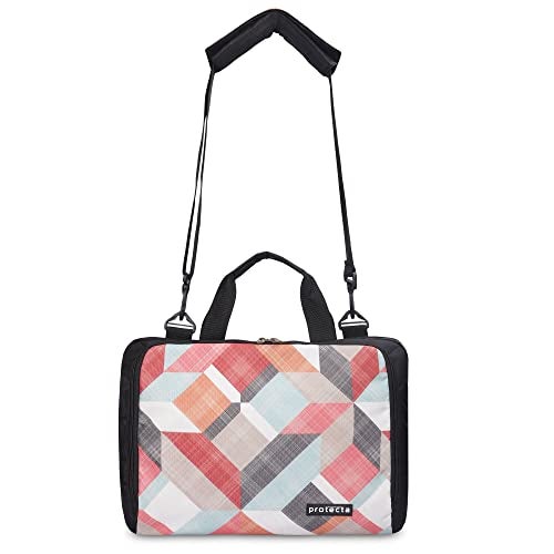 Protecta The Professional Office Laptop Bag Briefcase for Unisexn Fits Laptops with Screen Size Up to 15.6 Inch - Ideal for Office & Work - Geometric Print, Multicolor - Image 3