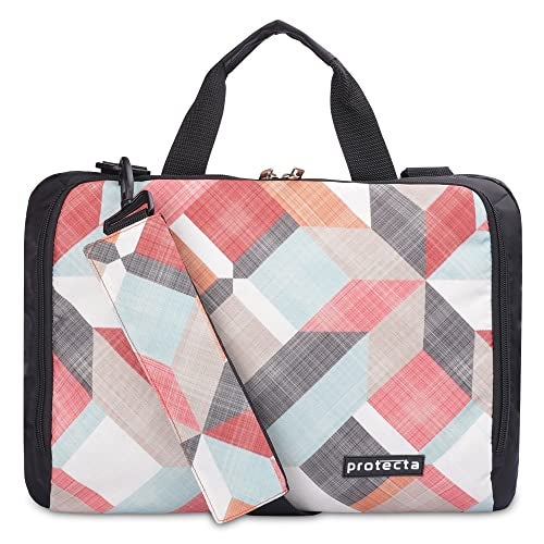 Protecta The Professional Office Laptop Bag Briefcase for Unisexn Fits Laptops with Screen Size Up to 15.6 Inch - Ideal for Office & Work - Geometric Print, Multicolor - Image 4