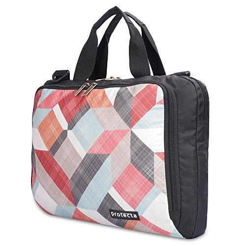 Protecta The Professional Office Laptop Bag Briefcase for Unisexn Fits Laptops with Screen Size Up to 15.6 Inch - Ideal for Office & Work - Geometric Print, Multicolor - Image 2