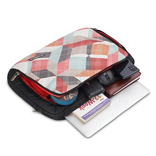 Protecta The Professional Office Laptop Bag Briefcase for Unisexn Fits Laptops with Screen Size Up to 15.6 Inch - Ideal for Office & Work - Geometric Print, Multicolor - Image 5
