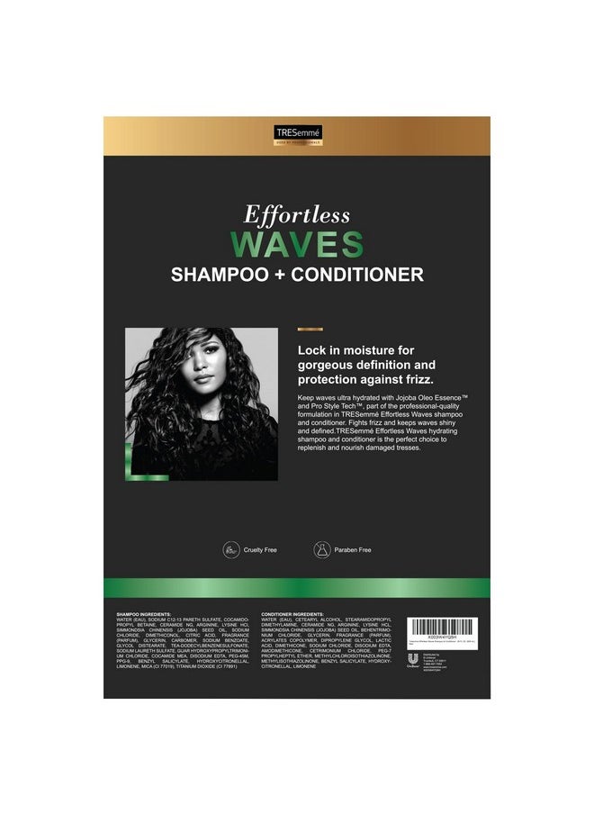 TRESemmé TRESemmé Shampoo and Conditioner, Effortless Waves - Wavy Hair Products for Frizz Control, Shiny Hair, and Wave Definition, 28 Oz Ea  - Image 3