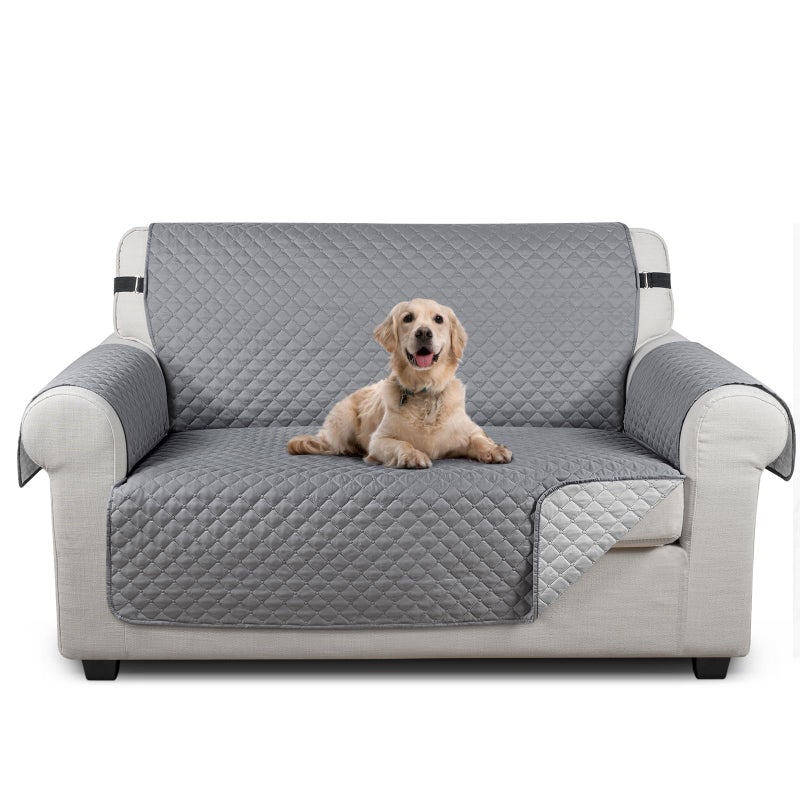 TAOCOCO Sofa Covers 2 SeaterSettee CoversNon Slip Sofa CoversSofa SlipcoversPet Couch CoversWashable Sofa Protectors for DogsPale Grey