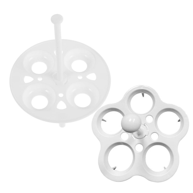 Heat Resistant Plastic Egg Steamer Rack Set 4Pcs with 5 Slot Design for Pot Cooking - Image 2