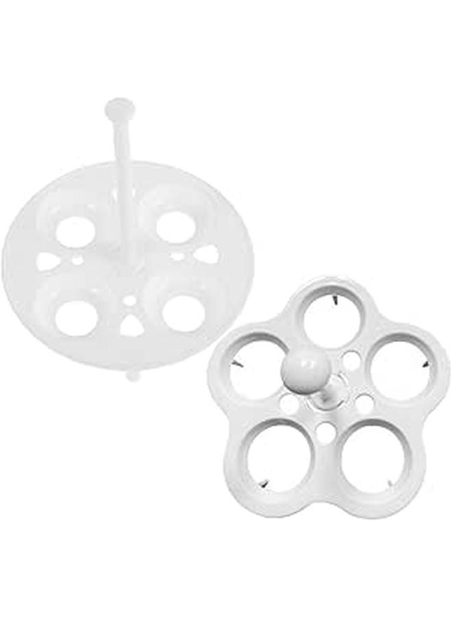 Heat Resistant Plastic Egg Steamer Rack Set 4Pcs with 5 Slot Design for Pot Cooking - Image 1