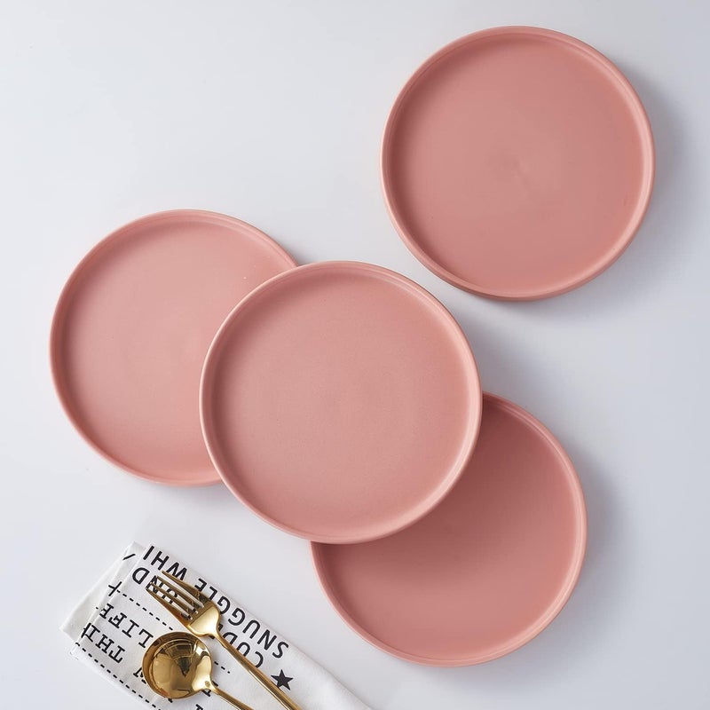 Stone lain Stella Salad Plate 6Piece Set Round Porcelain Terracotta - Image 5