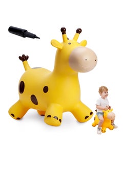 Giraffe Bouncy Horse Hopper Toys, Animals Jumping Inflatable Ride on Bouncer Hopping for Kids, Gifts for Toddlers Boys Girls 18 Months 2 3 4 5 6 Years Old, Yellow, 1 Pcs - pzsku/ZD0BE552A3572E792394BZ/45/_/1714122191/0a58a080-8d30-4ae5-ad3d-379dcb20dd88