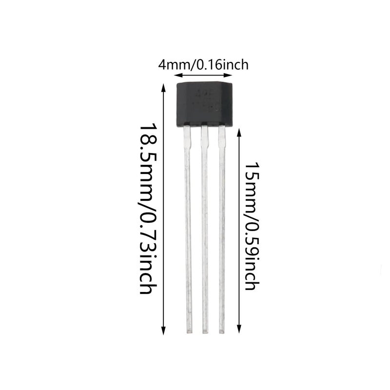 ZCZQC Linear Hall Effect Sensors ZCZQC 10PCS 49E OH49E SS49E S49E TO-92 3 Pins Linear Hall Effect Sensor Element Switches Magnetic Detector for Electric Vehicle Motor Repair  - Image 2